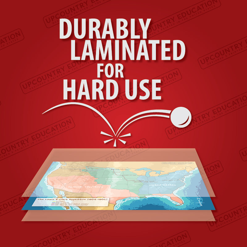 US Geography and History Placemats - 4 Pack