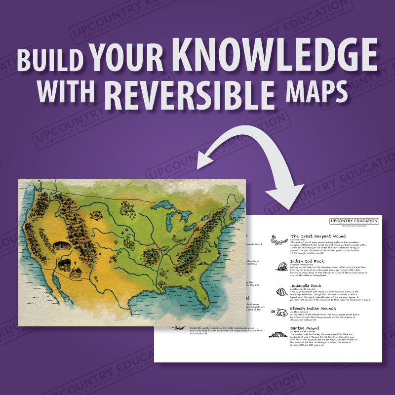 US Geography and History Placemats - 4 Pack