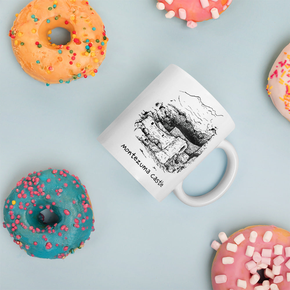 White glossy mug